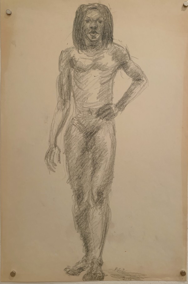 Hand on Hip Male Nude by Frank J Bette