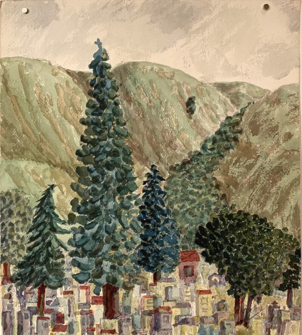 Cemetery in the Trees by Frank J Bette