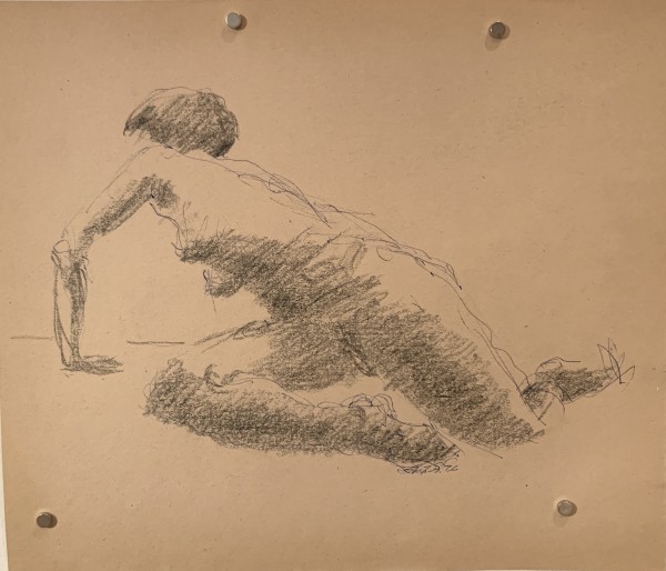 Female Nude Twisting by Frank J Bette