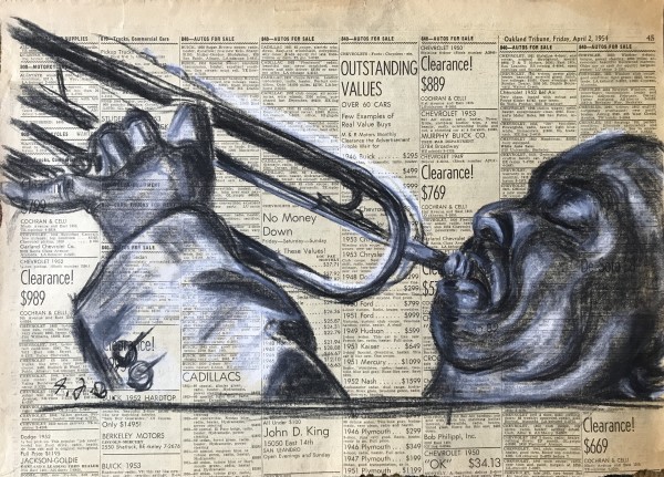 Trumpet Player by Frank J Bette