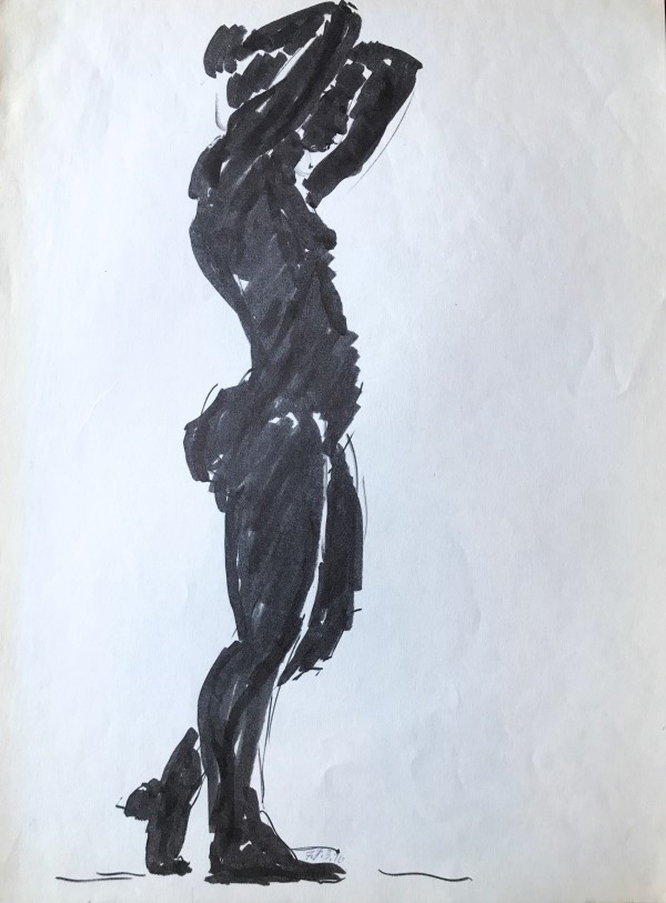 Silhouetted Nude by Frank J Bette