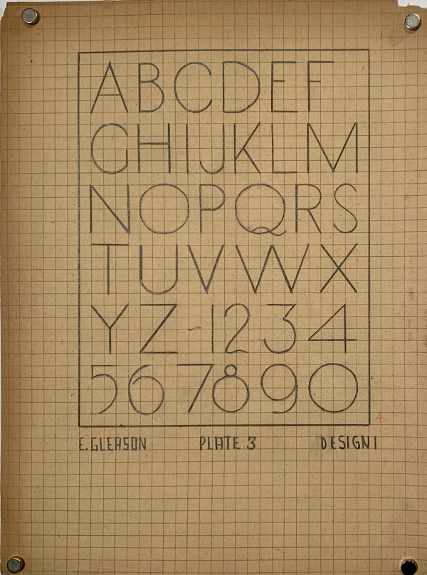 "1930s Lettering Font" by E. Gleason