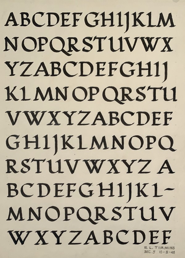 "1948 Lettering Font" by R.L. Timmins