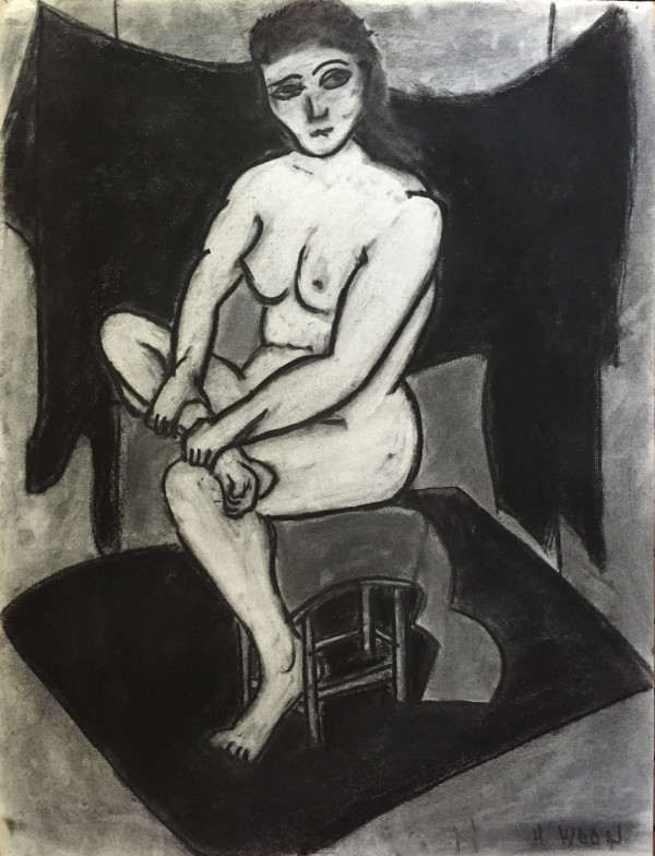 Woman Foot on Knee by Henry Woon