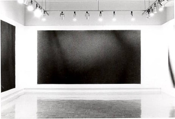 "Dark Horse" Charcoal Cross-Hatch Drawing on Canvas 1978 Jack Scott by Jack Scott, Image 1.