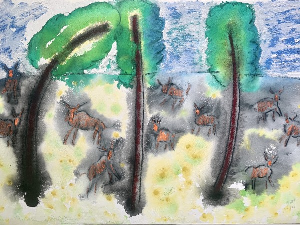 "Trees and Bulls" by Jack Hooper