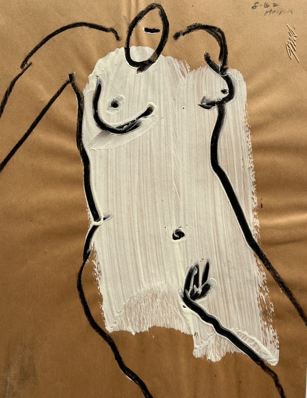 "Female Nude with White Paint" by Jack Hooper