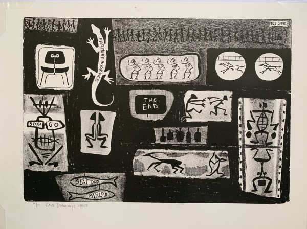 "Cave Drawings" by Jerry & Ruth Opper Estate
