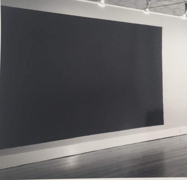 "Blackout" Charcoal Cross-Hatch Drawing on Canvas 1978 Jack Scott by Jack Scott