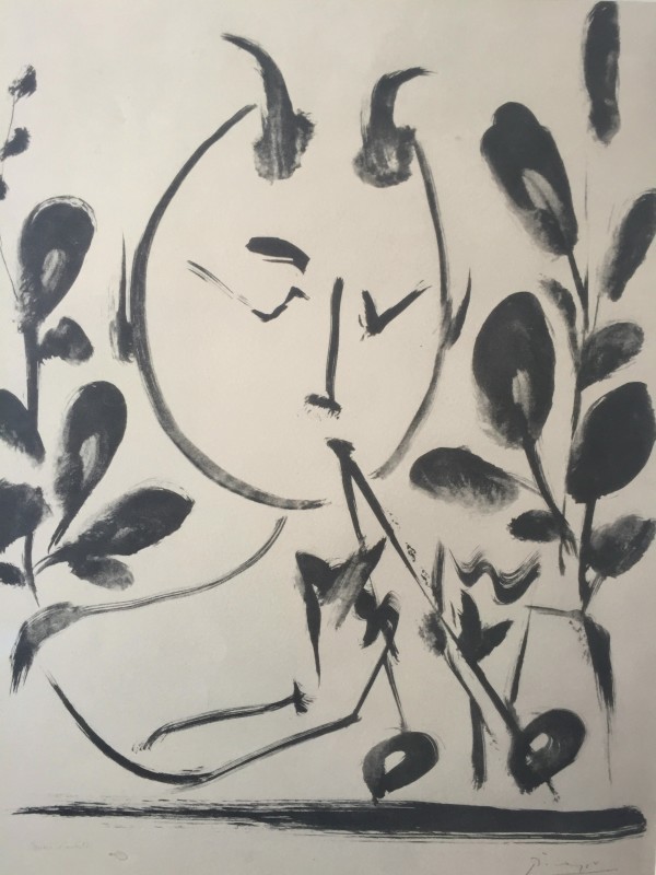 "Faune Aux Branchages" Pablo Picasso Lithograph by Pablo Picasso