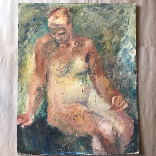 1950s Female Nude Painting Patricia Zippin by Patricia Zippin