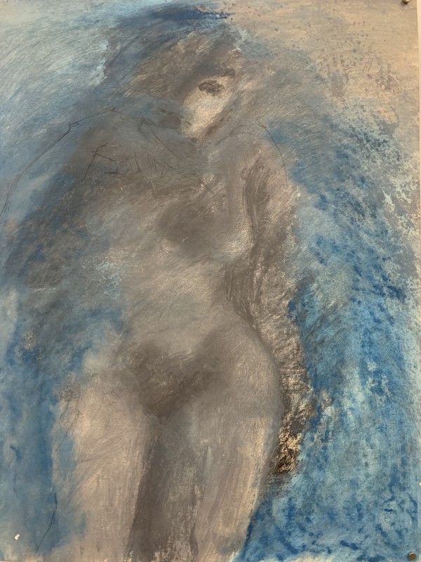 "Dreamy Blue Figure" by Patricia Zippin