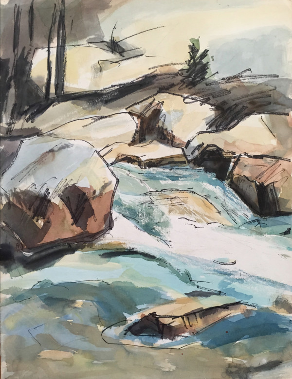 River Rocks by Thelma Corbin Moody