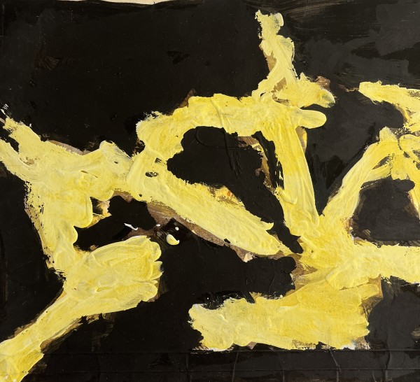 "Black and Yellow Abstract" by Slotnick