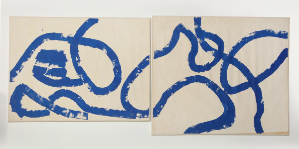 "Blue Abstract" by Sylvia  Rutkoff