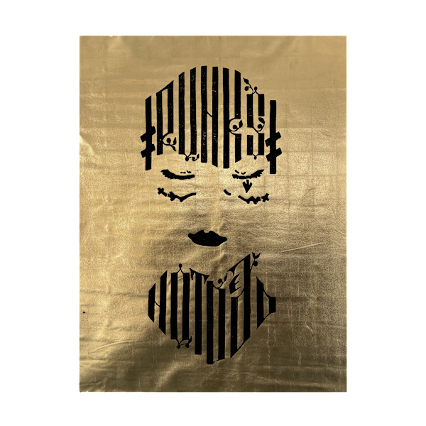 PUNK'S NOT DEAD BALACLAVA (GOLD CANVAS) by STUDIO RIOT
