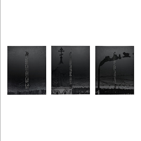 LOVE IS STRONGER THEN FEAR TRIPTYCH by studio riot