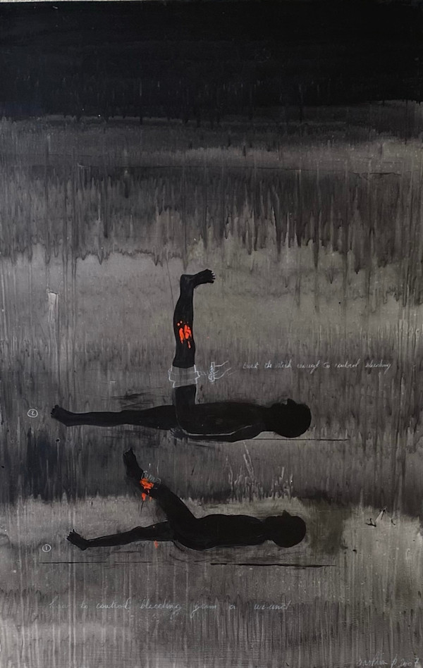 TWIST THE STICK ENOUGH TO CONTROL THE BLEEDING by saskia pintelon