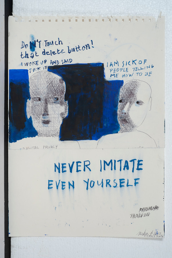 NEVER IMITATE EVEN YOURSELF by saskia pintelon