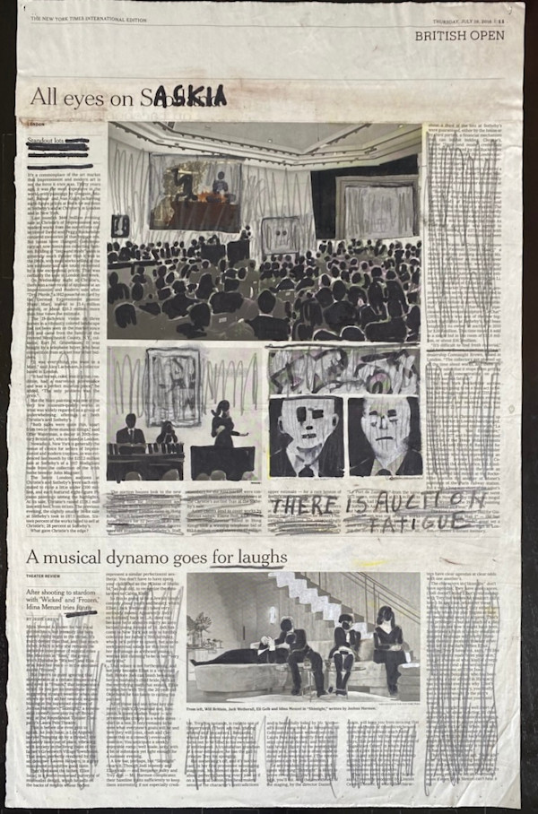 NYT 2018 NEWSPAPER  ALL EYES ON SASKIA by saskia pintelon