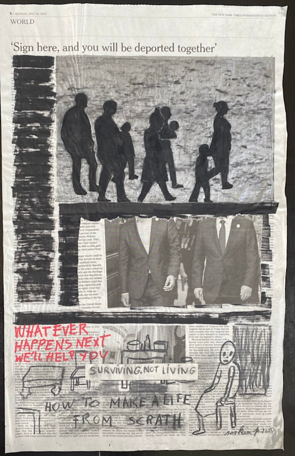 NYT 2018 NEWSPAPER  SURVIVING IS NOT LIVING by saskia pintelon