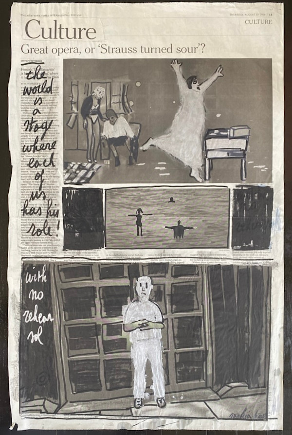 NYT 2018 NEWSPAPER THE WORLD IS A STAGE WHERE EACH OF US HAVE A ROLE by saskia pintelon, Image 1.