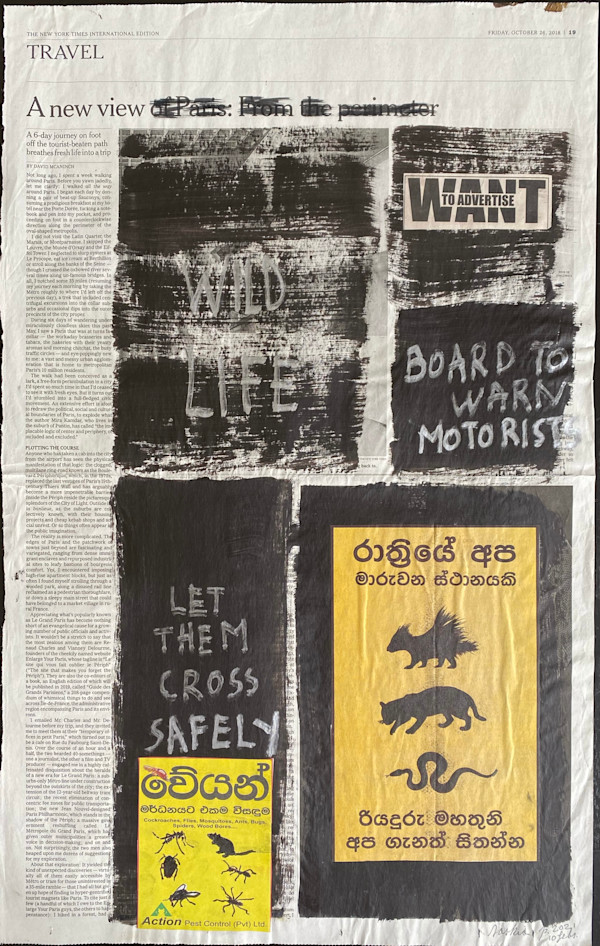 NYT 2021 NEWSPAPER -  LET THEM CROSS SAFELY by saskia pintelon