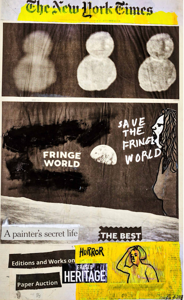 NYT 2019  NEWSPAPER  SAVE THE FRINGE WORLD by saskia pintelon