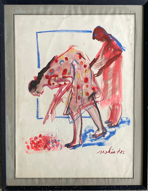 Market scene III by saskia pintelon