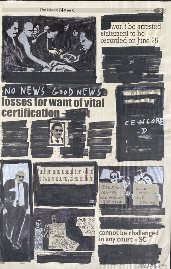 SL 2018 NEWSPAPER  "No News Good News" by saskia pintelon, Image 2.