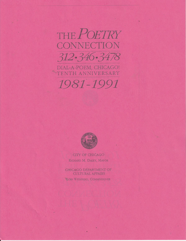 DIAL A POEM CHICAGO!  1986,1989, 1983 INTERPRTERS by charles elwert
