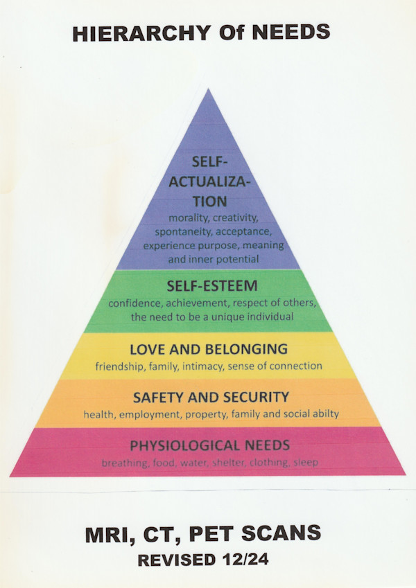HIERARCHY OF NEEDS by charles elwert