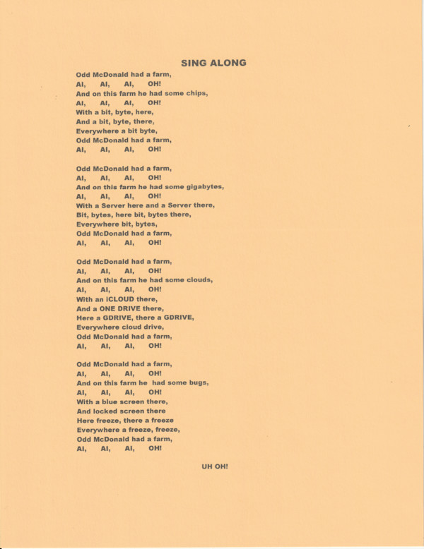 SING ALONG by charles elwert