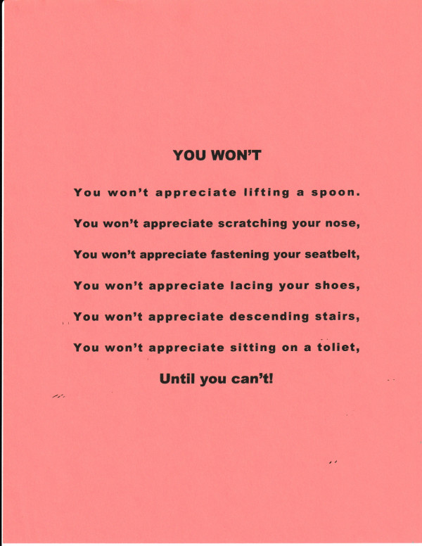 YOU WON'T by charles elwert