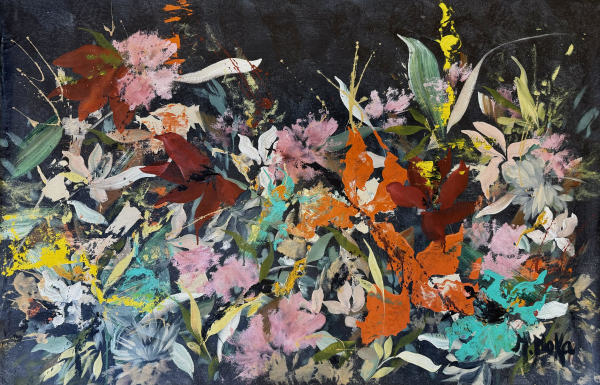 Danza floral nocturna by Moni Moka