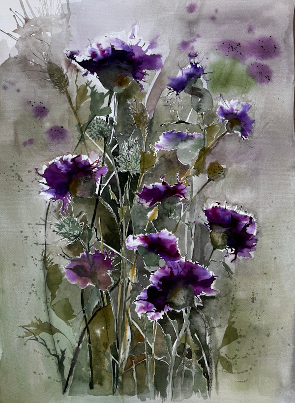 Cardos al sol by Moni Moka