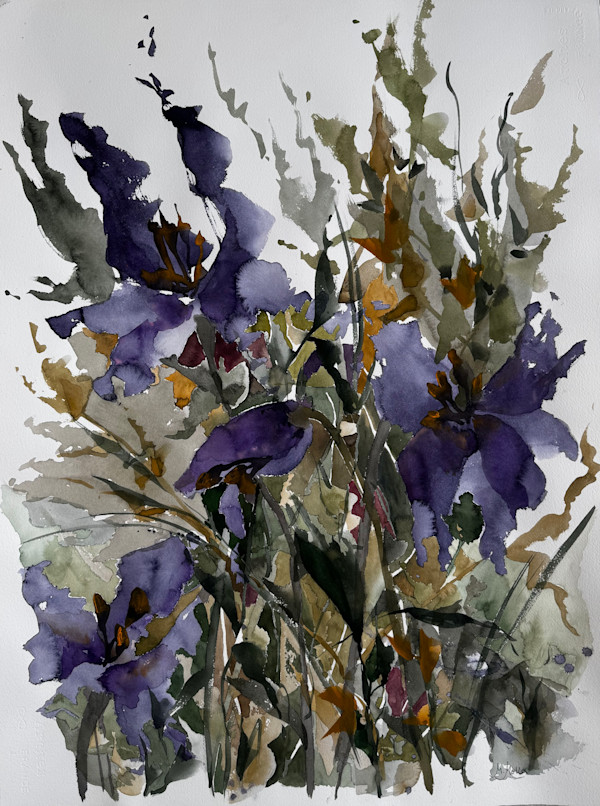 Lirios violetas by Moni Moka