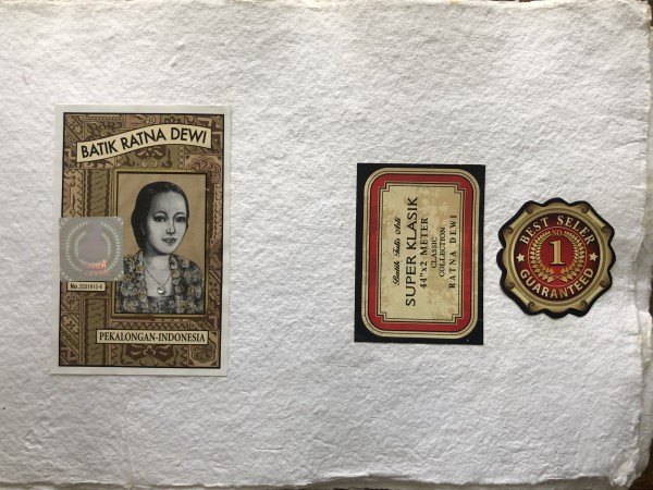Stickers inside Burmese Hairstyle Motif Sketchbook by Marianne Wilson