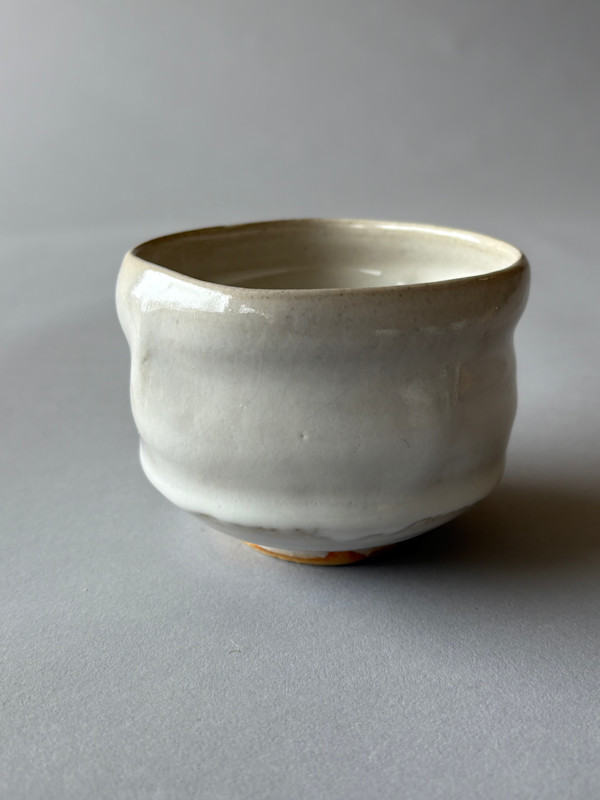 Ceramic Bowl (Matcha Teabowl, thrown and altered) #7-C6 by Marianne Wilson Studio
