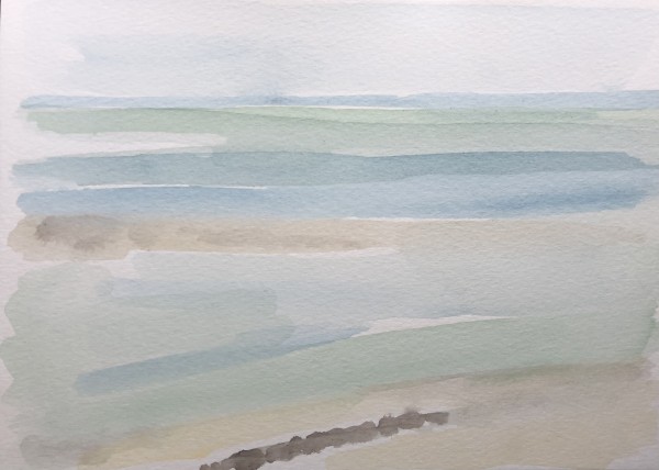 Watercolor: Near the Fort by Marianne Wilson