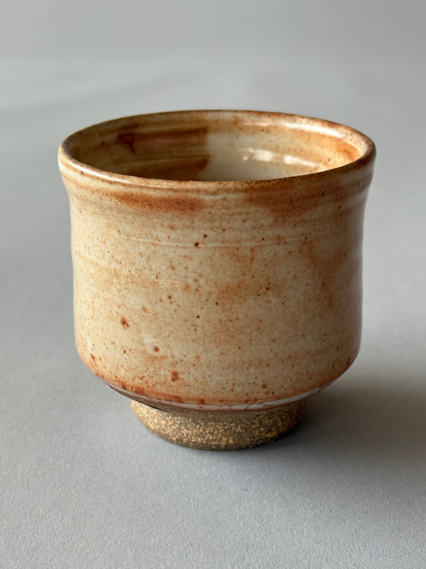 Ceramic Teacup (yunomi), wood fired Shino by Marianne Wilson