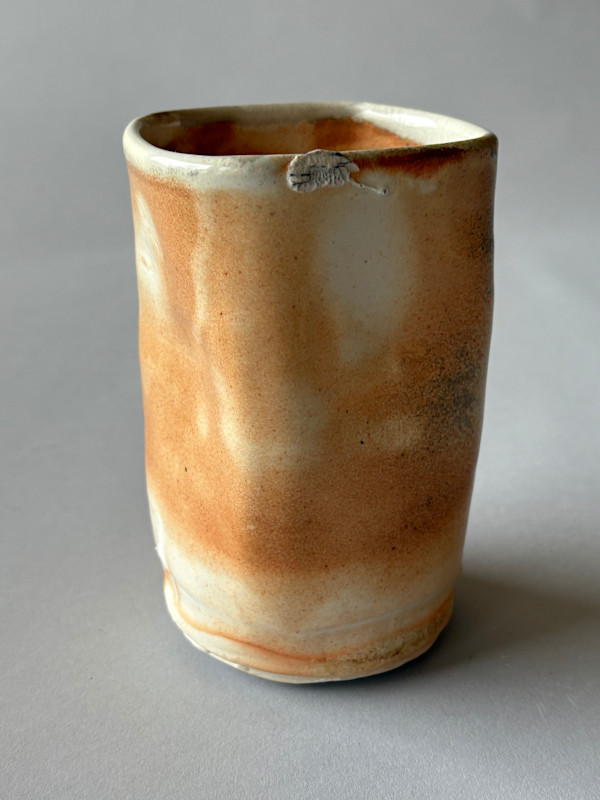 Vase: Wood Fired Porcelain Functional Vase by Marianne Wilson