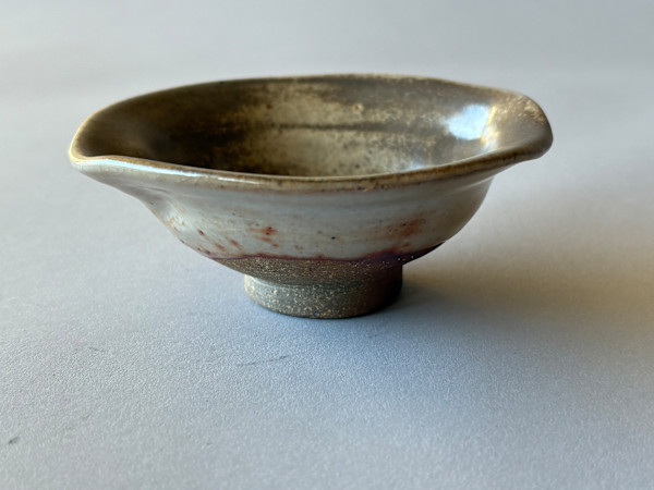 Ceramic Water Cooler (yuzamashi), for tea water, wood fired, Shino glaze by Marianne Wilson