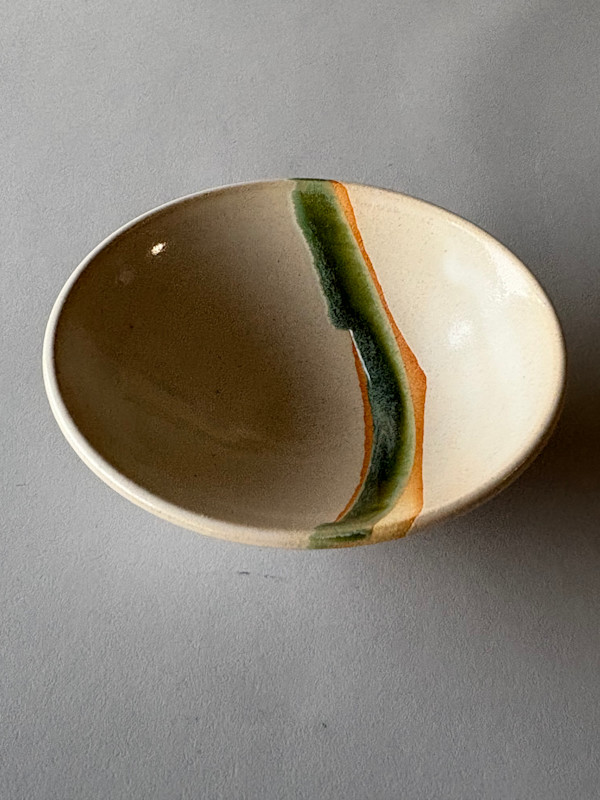 Ceramic Bowl, Set of 4 Striped bowls by Marianne Wilson