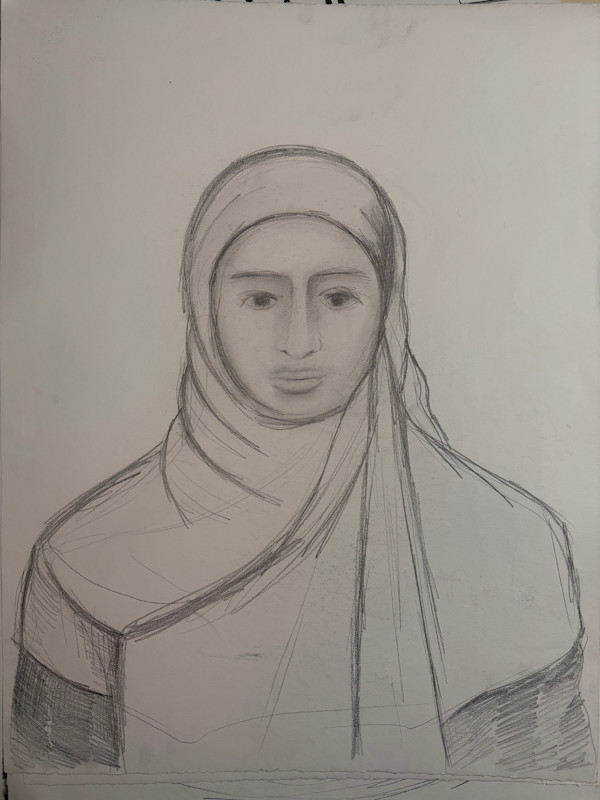Head of a Woman in Bahrain by Marianne Wilson Studio