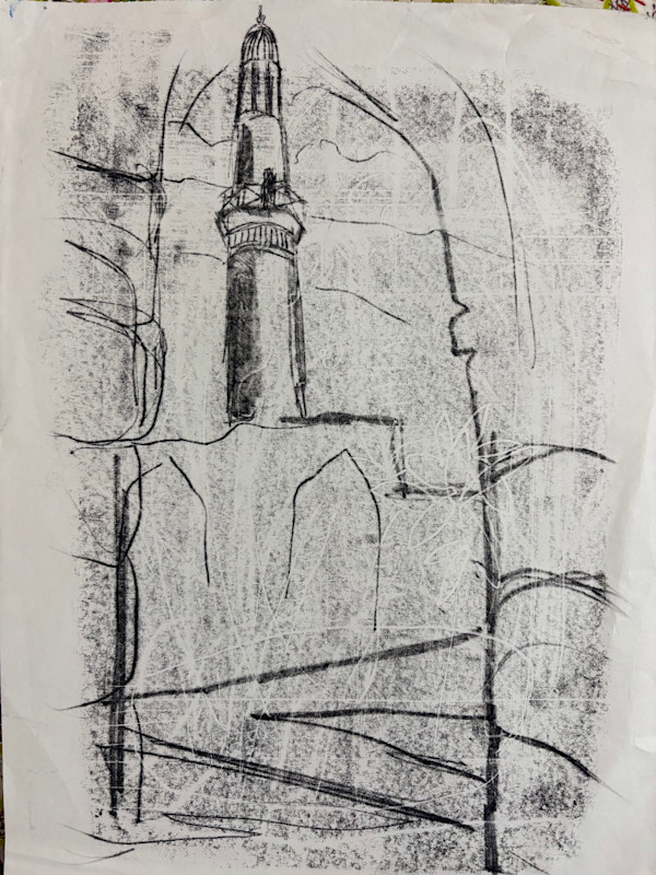 Minaret in Bahrain by Marianne Wilson Studio