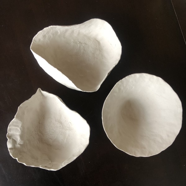 Porcelain Pinch Pots by Marianne Wilson