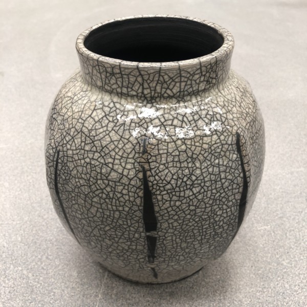 Vessel: Raku, Non-Functional Vase NFV-4 by Marianne Wilson Studio