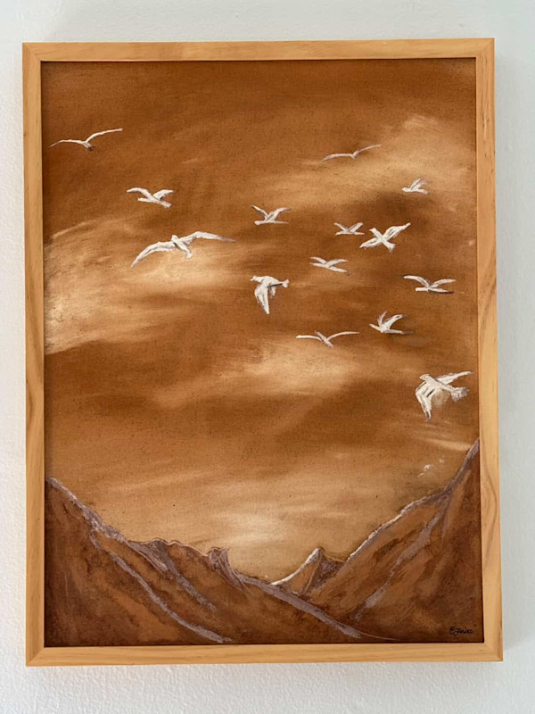 In Flight within the Orange by Elizabeth Franco