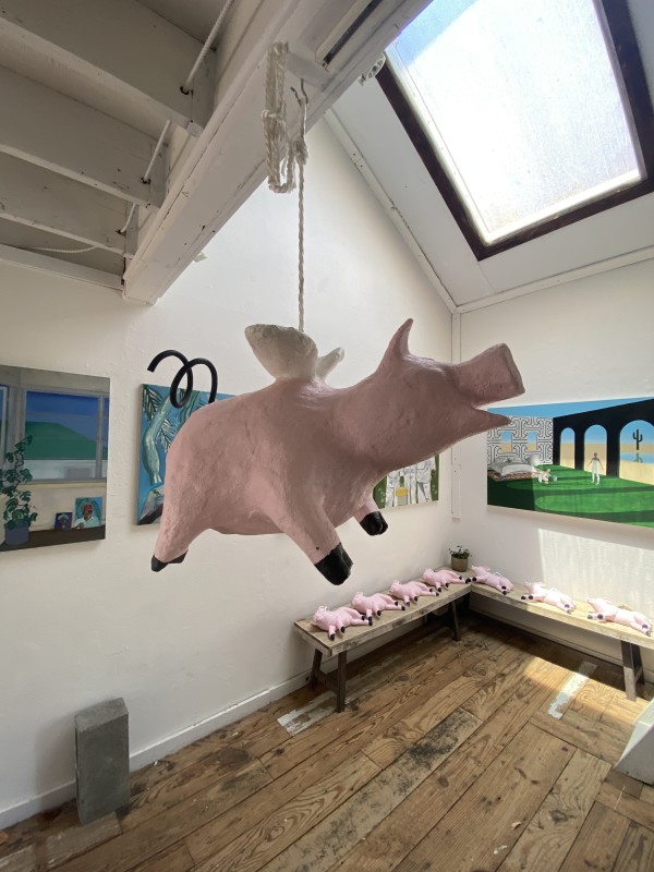 Topanga's Original Flying Pig by Chris Budzin